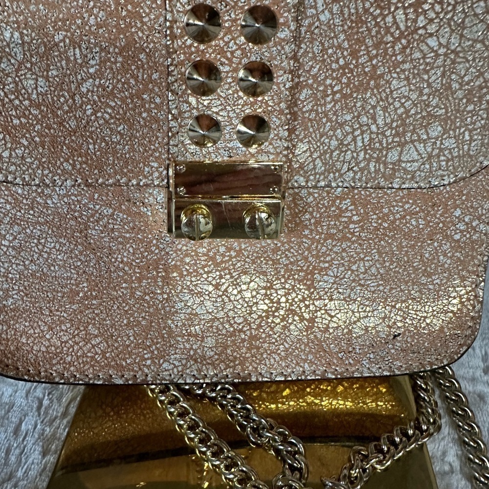 Cuir Rose metallic studded bag - Picture 10 of 11